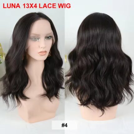 Περούκα LUNA GKM, με χειροποίητη χωρίστρα, συνθετική με φυσική τρίχα κερατίνης Kanekalon κωδικός #4