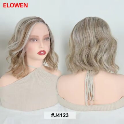 Περούκα ELOWEN GKM, με χειροποίητη χωρίστρα, συνθετική με φυσική τρίχα κερατίνης Kanekalon.