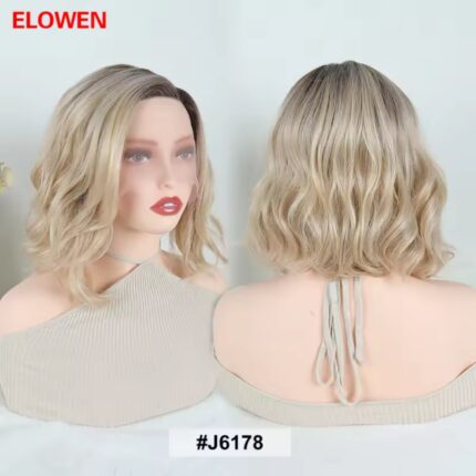 Περούκα ELOWEN GKM, με χειροποίητη χωρίστρα, συνθετική με φυσική τρίχα κερατίνης Kanekalon.