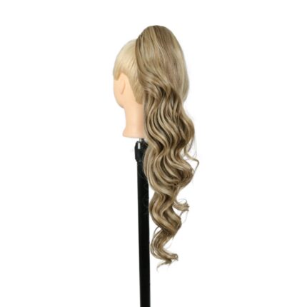 Αλογοουρά GKM συνθετική με φυσική τρίχα κερατίνης kanekalon, δε φριζάρει, δε γυαλίζει, δε μπερδεύεται, τύπου vang 71 cm με σύστημα φωλιάς κωδικός SP10/16/613 με ανταύγειες - Roula Gouma