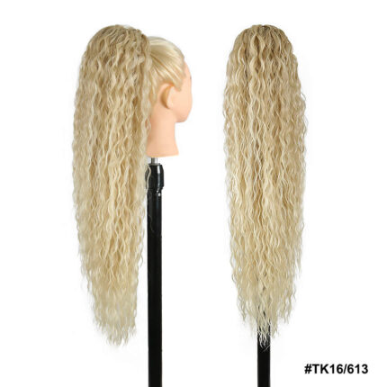 Αλογοουρά GKM συνθετική με φυσική τρίχα κερατίνης kanekalon, δε φριζάρει, δε γυαλίζει, δε μπερδεύεται σε σγουρό, με το σύστημα φωλιά 71 cm κωδικός TK16/613 - Roula Gouma