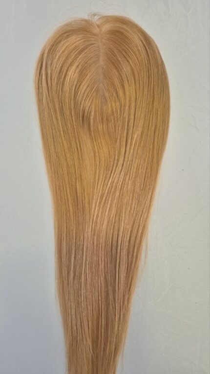 Topper κορυφής silk base, με 4 clips - απόχρωση ξανθό ντορέ #7 φωτογραφία προϊόντος