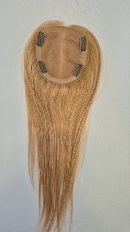 Topper κορυφής silk base, με 4 clips - απόχρωση ξανθό ντορέ #7